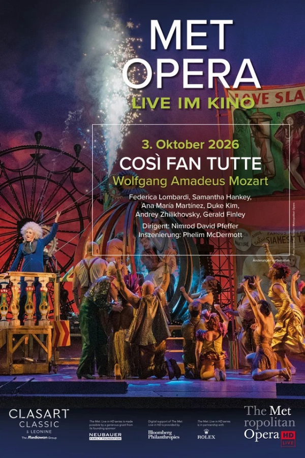 Filmplakat: MET Opera: Wolfgang Amadeus Mozart Così Fan Tutte (2026)