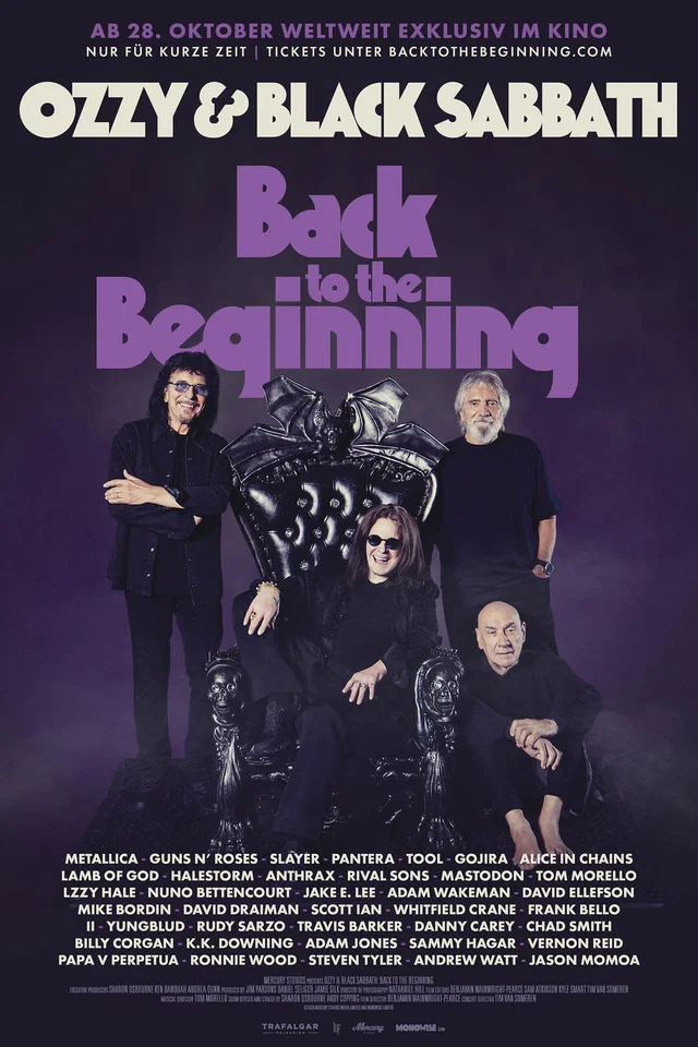 Filmplakat: Ozzy & Black Sabbath: Back to the Beginning OmU